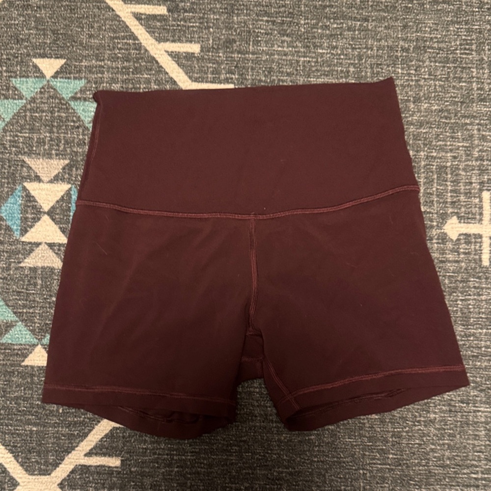 Lululemon Athletica Dark Red Bike Shorts